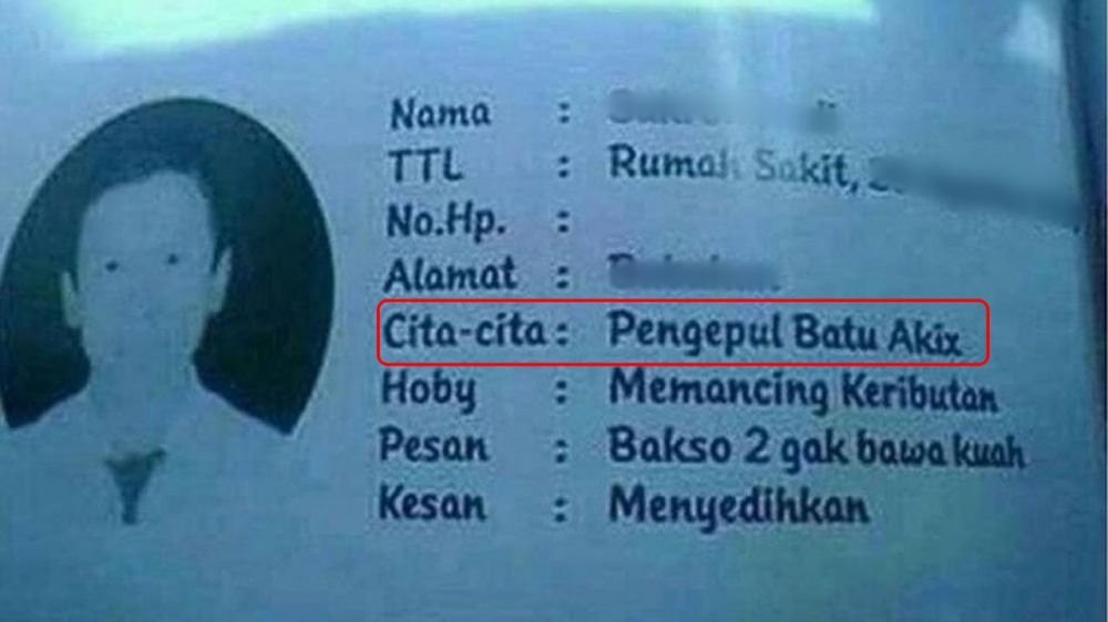 Potret Cita-cita murid di Buku tahunan sekolah ini kocak dan nyeleneh Parah